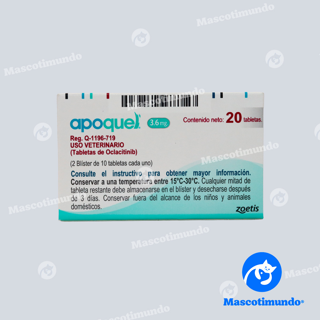 APOQUEL 3.6 MG 20 TABLETAS