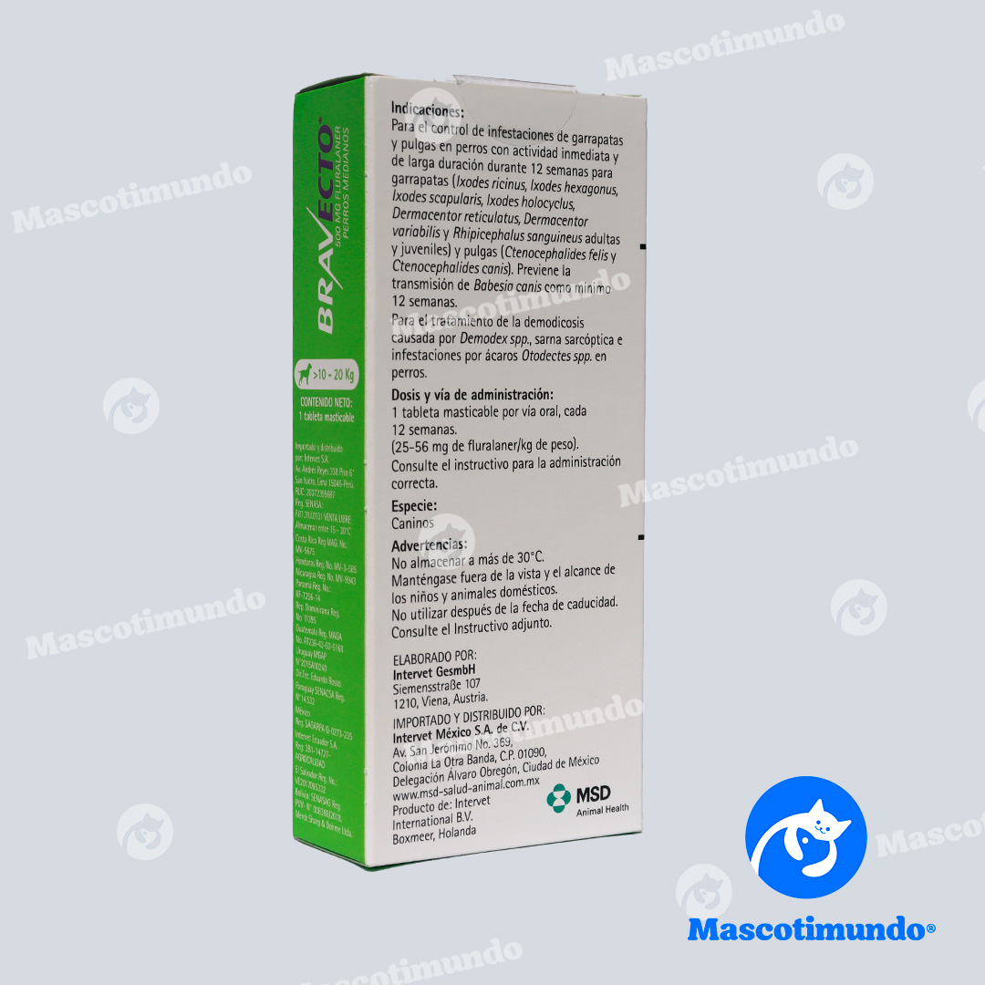 BRAVECTO 500 MG