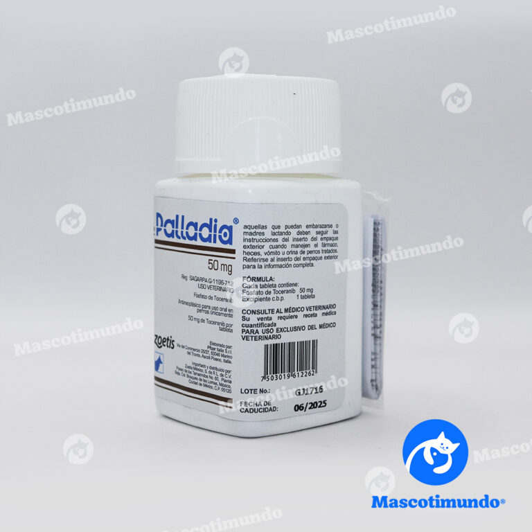 PALLADIA 50 MG 30 TABLETAS | Mascotimundo®
