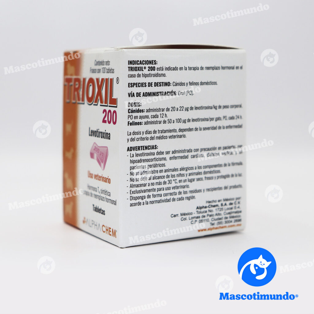 Trioxil TRIOXIL 200 LEVOTIROXINA | Mascotimundo®
