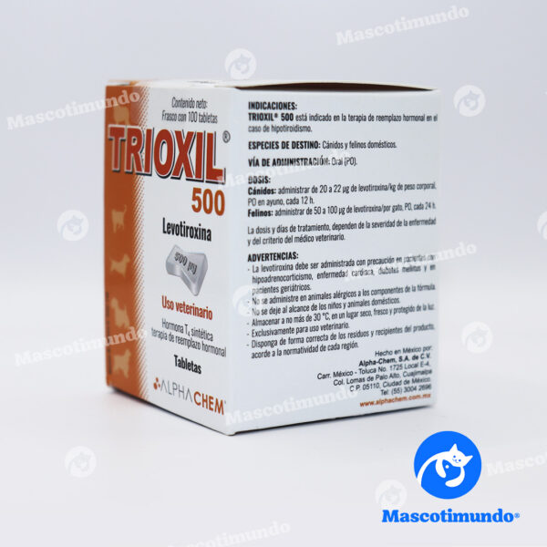Trioxil TRIOXIL 500 LEVOTIROXINA | Mascotimundo®
