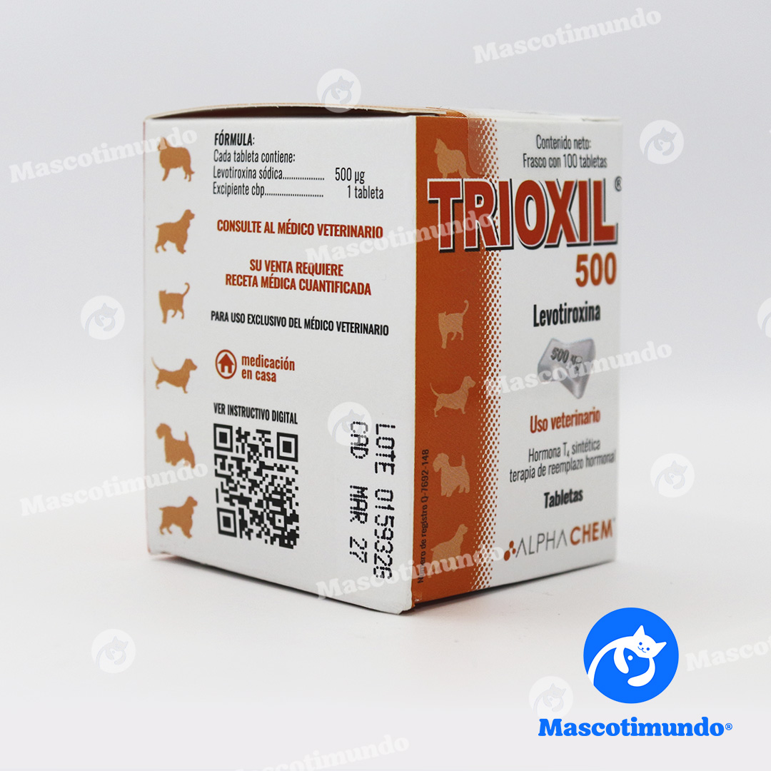 TRIOXIL 500 LEVOTIROXINA 100 TABLETAS - Imagen 3