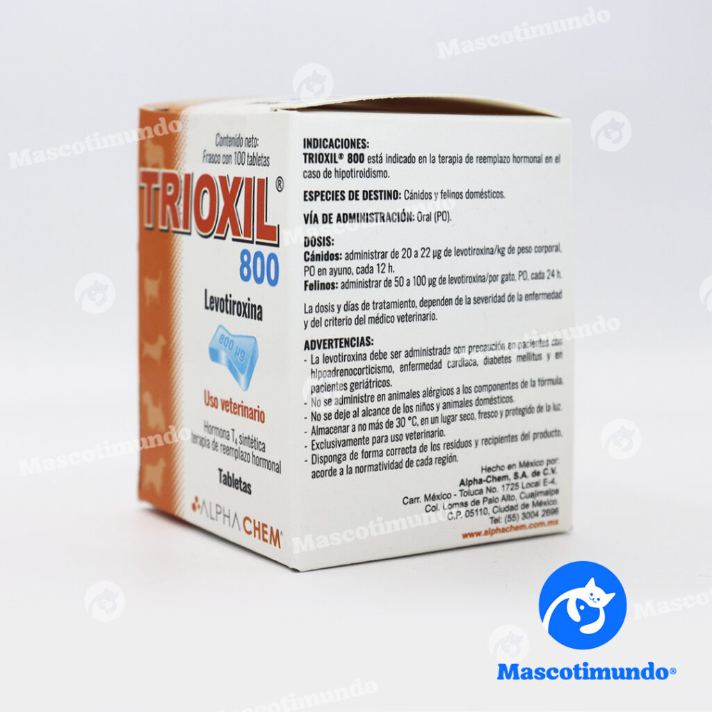 Trioxil TRIOXIL 800 LEVOTIROXINA | Mascotimundo®