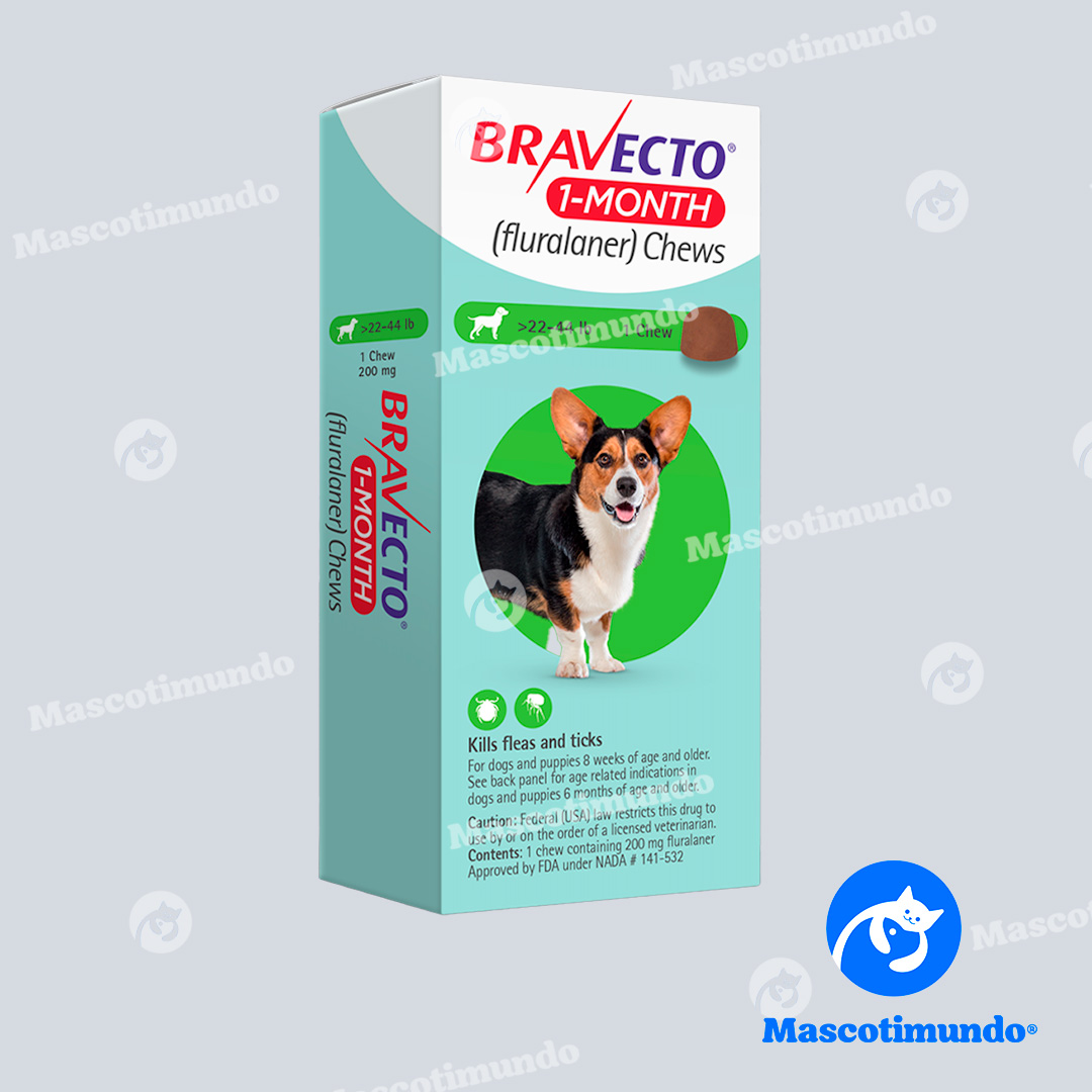 BRAVECTO 1 MES 22-44 LBS