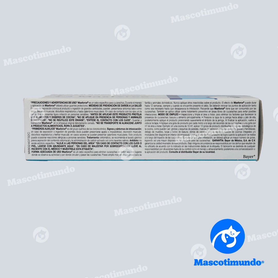 MAXFORCE INSECTICIDA, CEBO CUCARACHICIDA EN GEL 30 GR - Imagen 3
