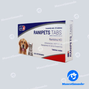RANIPETS TABS RANITIDINA HCI 30 TABLETAS