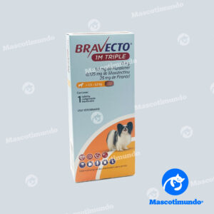 BRAVECTO 1M TRIPLE PERROS DE 2.5 A 5 KG 1 TABLETA