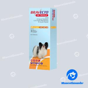 BRAVECTO 1M TRIPLE PERROS DE 2.5 A 5 KG 3 TABLETAS