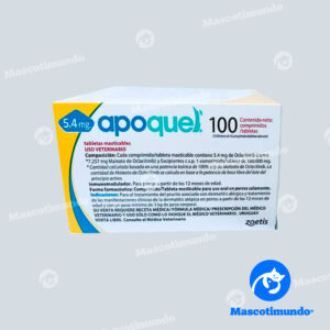 APOQUEL 5.4 MG 100 TABLETAS MASTICABLES