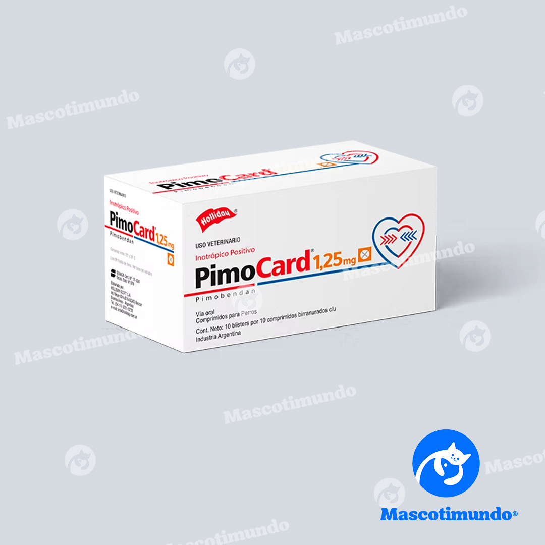 PIMOCARD 1.25 MG 100 TABLETAS